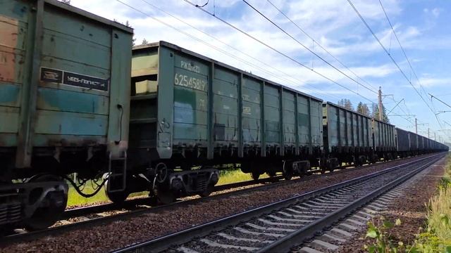 Тепловоз 2ТЭ25КМ-0101, о.п. Карташевская, Ленинградская об