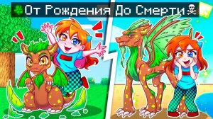 😨 Майнкрафт но ЖИЗНЬ ЗЕМЛЯНОГО ДРАКОНА от Рождения До Смерти!
