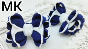 Как сделать школьные бантики, Бантики своими  руками, МК Бантики в школу, Как сделать Бант из лент