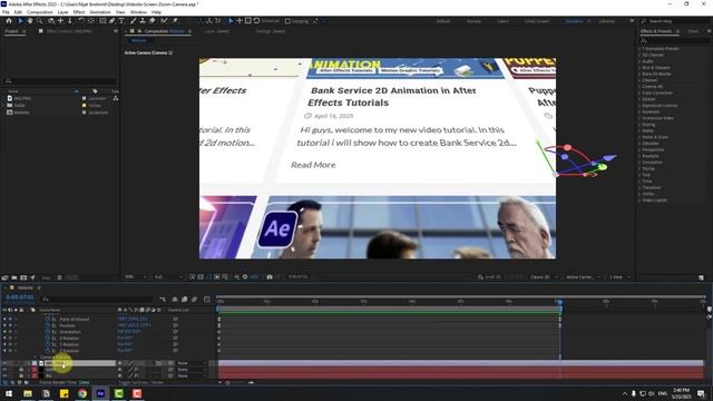 3D Camera Zoom And Focus Text Animation in After Effects Tutorials - Nijat Ibrahimli (1080p, h264) смотреть онлайн