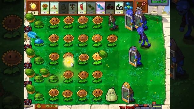 Мини-игра "The World" в брутале без косилок | Plants vs. Zombies Beta(Bru смотреть онлайн