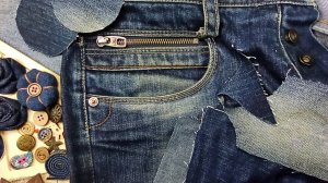 Из джинсовых лоскутков своими руками! Джинсовые переделки.