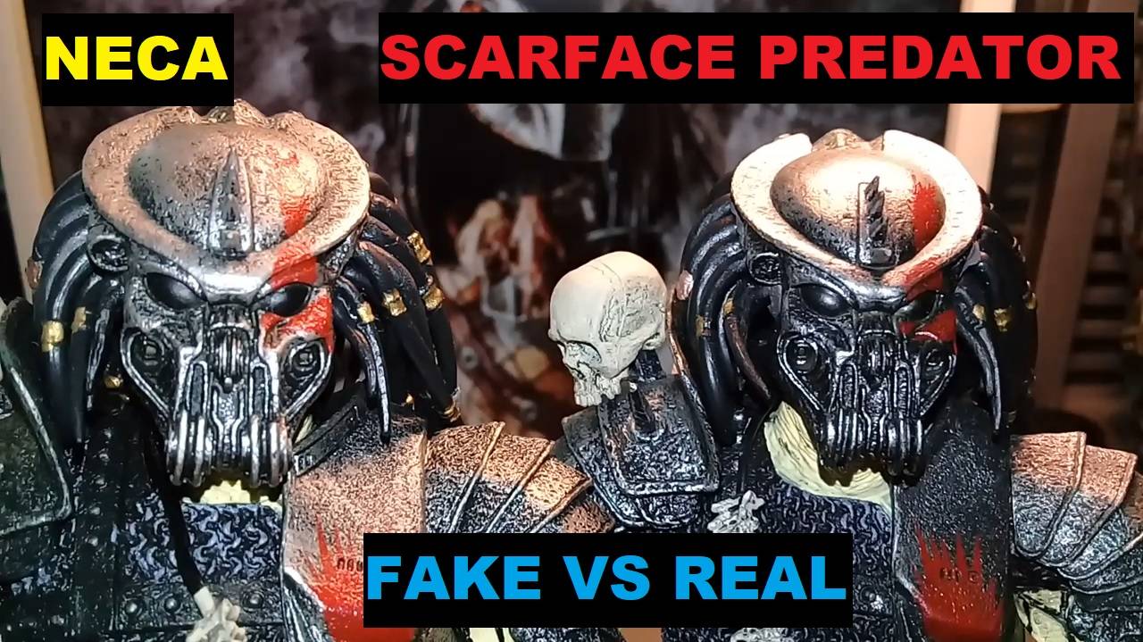 Comparison! 2016 Neca Ultimate Scarface Predator from Concrete Jungle Game (Original vs Fake). смотреть онлайн
