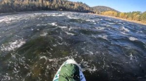Река Бия. Сплав на sup по бурной воде на Алтае. Biya River whitewa