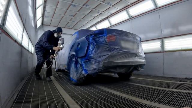 Покраска заднего крыла KIA CERATO смотреть онлайн