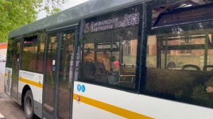 Автобус ЛиАЗ-4292.60(1-2-1) следует по маршруту 25 ”Барановское - Конобеево”