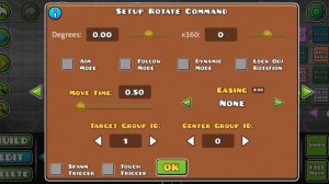 Как крутить объекты в уровне в geometry dash / (почти) полный ?