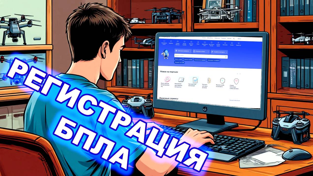 Регистрация БПЛА от подачи заявления до получения уведомления о постановке на учет воздушного судна. смотреть онлайн