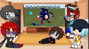 реакция моих oc на FnF vs Sonic.exe v 2.0 (5/5)