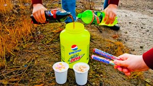 Эксперимент Пепси и Маунтин Дью vs Ментос и Сода! Концентрированная слоновья зубная паста!