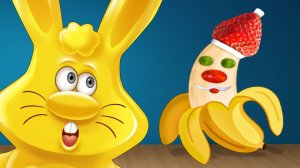 ЖЕЛЕЙНЫЙ ЗАЯЦ ХАРИТОН И БАНАНОВО КЛУБНИЧНЫЙ ДЕД МОРОЗ