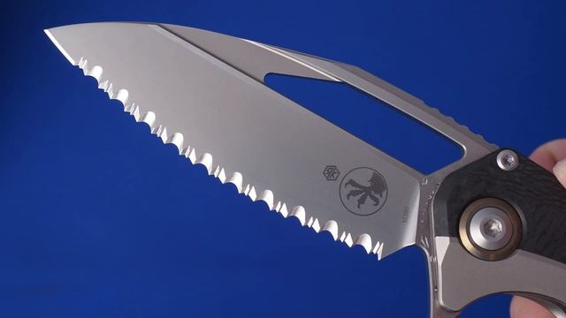 НОЖ MICROTECH MATRIX 165C-9CFTI TITANIUM FULL SERRATED