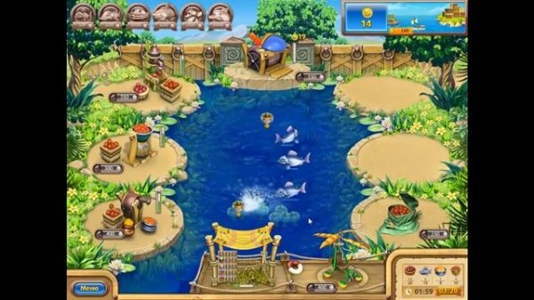 Веселая ферма. Рыбный день (Уровень 6) Farm Frenzy Gone Fishing (Level