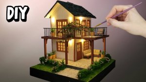 Смотрите, как просто создать домик из картона! DIY