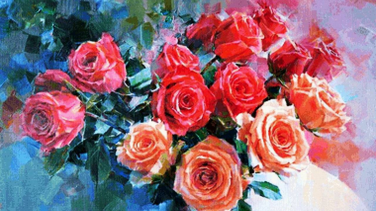 Чудесные цветы и натюрморты художника Олега Тимошина смотреть онлайн