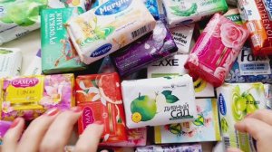 АСМР. РАСКЛАДЫВАЮ КРАСОЧНОЕ МЫЛО. Шелест оберток, распаковка мыла.