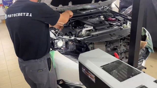 Улучшение света на Mitsubishi Pajero Sport