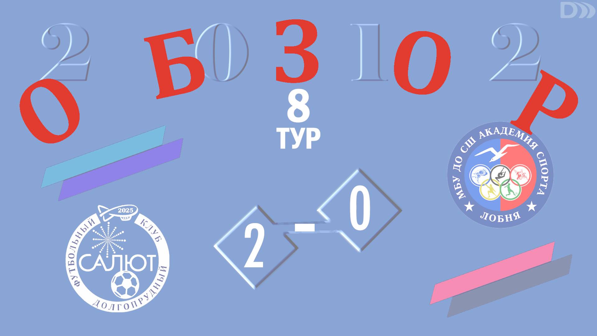 Обзор игры ФСК Салют 2012 2-0 ФК Лобня смотреть онлайн