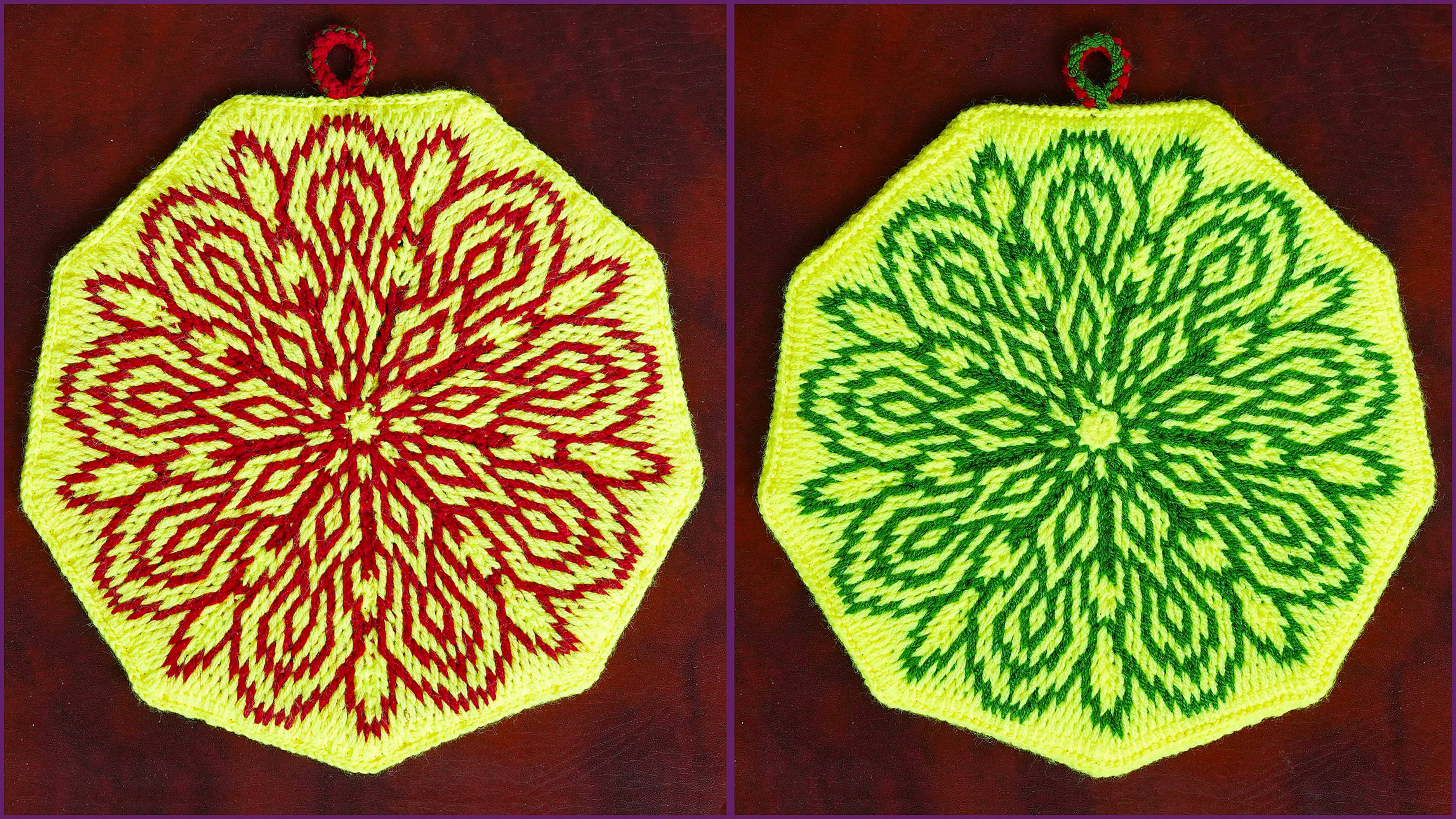 ПРИХВАТКА подставка под горячее. Вязание тунисским крючком. смотреть онлайн