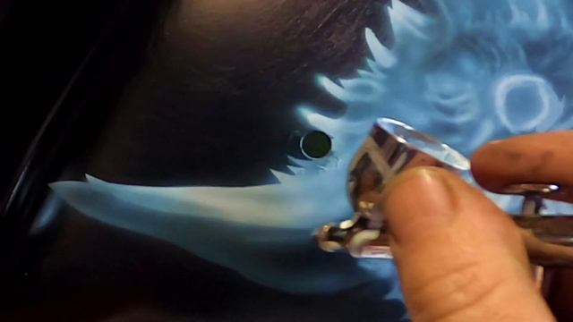 Аэрография на ZX-9R в процессе #аэрография #motorcycle #moto #kawasa