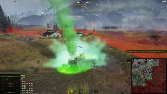 Мир Танков . Стальной Охотник . Танк Raven, 12736 урона, 7 фра? смотреть онлайн