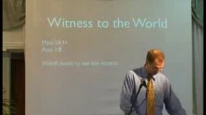 Благая Весть миру - проповедь, Церковь АСД, г. Ярославль (Россия), август, 2008г..