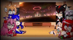 реакция соника и его друзей на 1 эпизод сериала sonic x shado