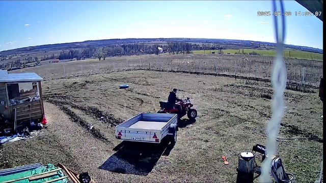 Квадроцикл 200 кубов, с автомобильным прицепом