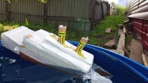 корабль из картона