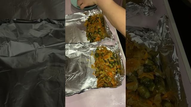 Горбуша с овощами