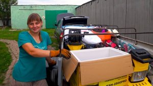 ПЕРЕЕЗД ИЗ СИБИРИ НА ЮГ. ЗАГРУЗИЛИ ВЕЩИ В ПРИЦЕП. ЗАВТРА УЕЗЖАЕМ. Из города в деревню 822 серия.