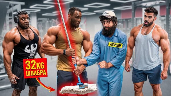 ЭЛИТНЫЙ пауэрлифтер АНАТОЛИЙ со ШВАБРОЙ 32КГ Пранкует ЗАПАД | Gym Prank