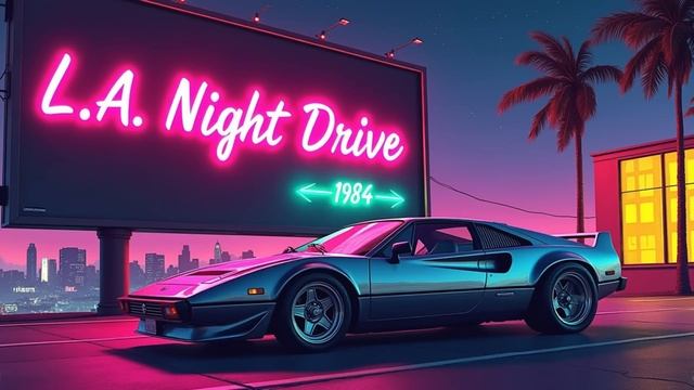 L.A. Night Drive 1984 – Synthwave Between The Streetlights