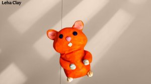 Как слепить Хомяка из пластилина / Оранжевый Хомяк из пластилина / как сделать Хомяка