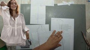 Моделирование. Блуза из марлевки. Выкройка № 1732.