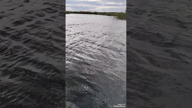 на лодочке по озеру//