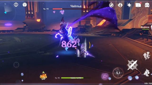 Genshin Impact. Бой против боссов Ли Юэ 😄 смотреть онлайн