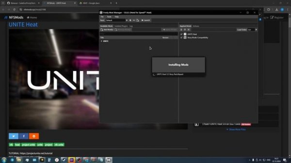 как поставить Project Unite на NEED FOR SPEED HEAT!!!!