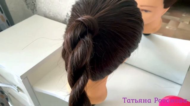 Легкие причёски из хвоста 😍 Жгутик и ЗD коса смотреть онлайн