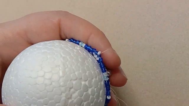 МК🔮 Шарик «5 минут»⏰🎄 Мозаичное плетение Часть 2