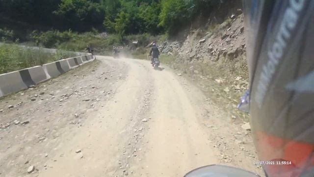 Дагестан, июль 21, вид со шлема.