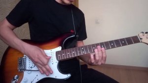 Война- кавер на электрогитаре(соло партия Каспаряна, В.Цой, Группа Кино)