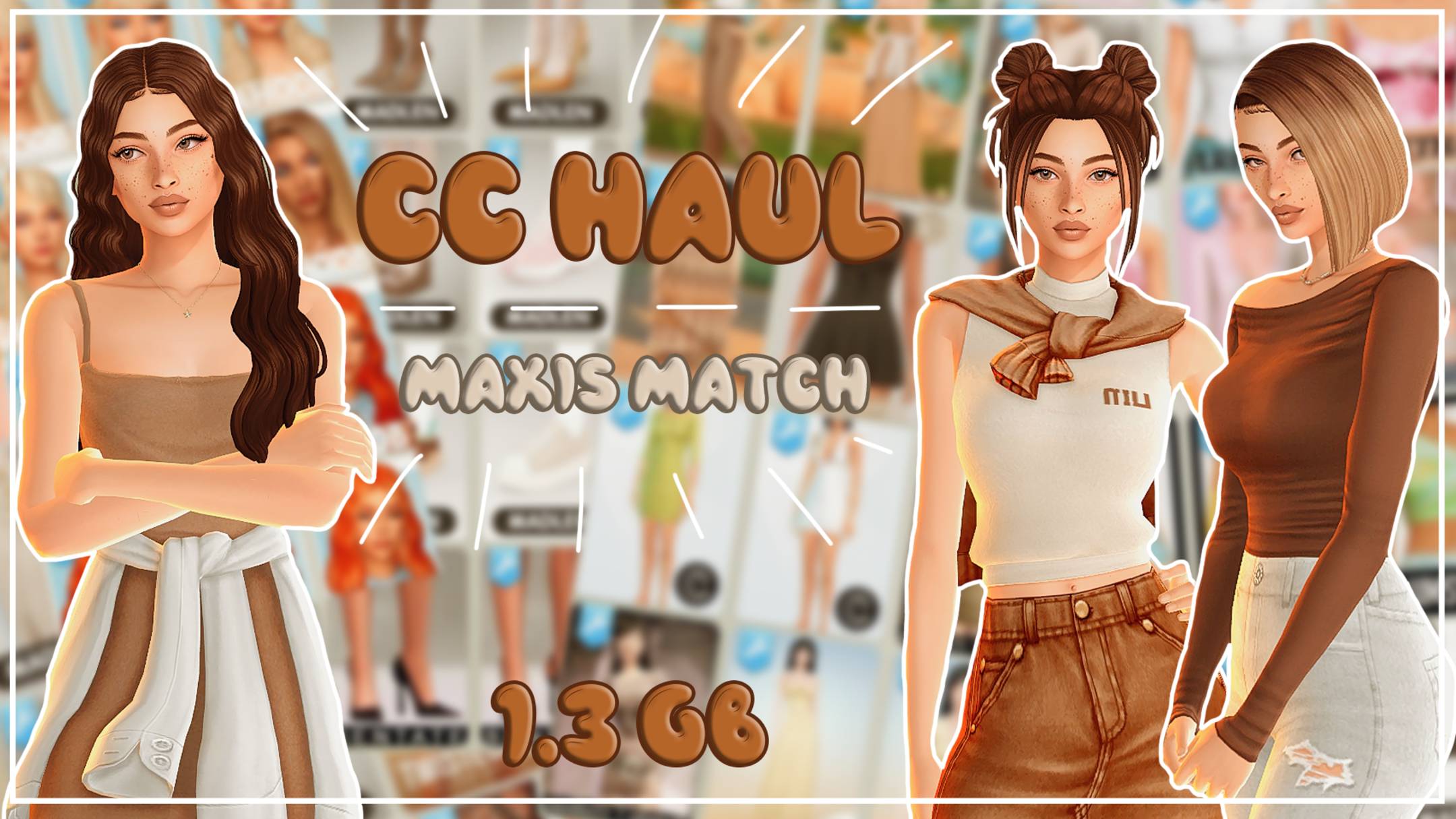 ПАПКА MODS | ЖЕНСКАЯ ОДЕЖДА | ЖЕНСКИЕ ПРИЧЕСКИ | MAXISMATCH | 1,3 ГБ | SIMS 4 смотреть онлайн