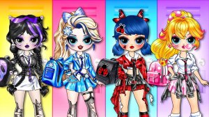 Принцессы Диснея превращаются в плохих девочек в школе! Лучшие модные бумажные куклы своими руками