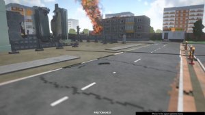 Fire Tornado Vs RUSSİA TOWN | Teardown | Realistic Tornado  Storm Destruction Mod ( торнадо