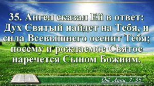 ВидеоБиблия Евангелие от Луки без музыки глава 1 РБО
