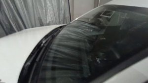 Chery Tiggo 7 ProMax водосток на лобовое установка. #cherytiggo #chery #c