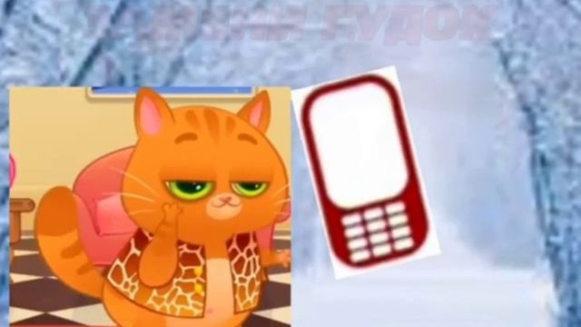 Реклама 0973 Котёнок Бубу Телефон Зимняя Депрессия Вмес