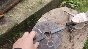 изготовление колес ,, ежи" для окучивания картофеля,на