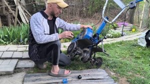 Ремонт  культиватора HYUNDAI T 2000E 🛠️